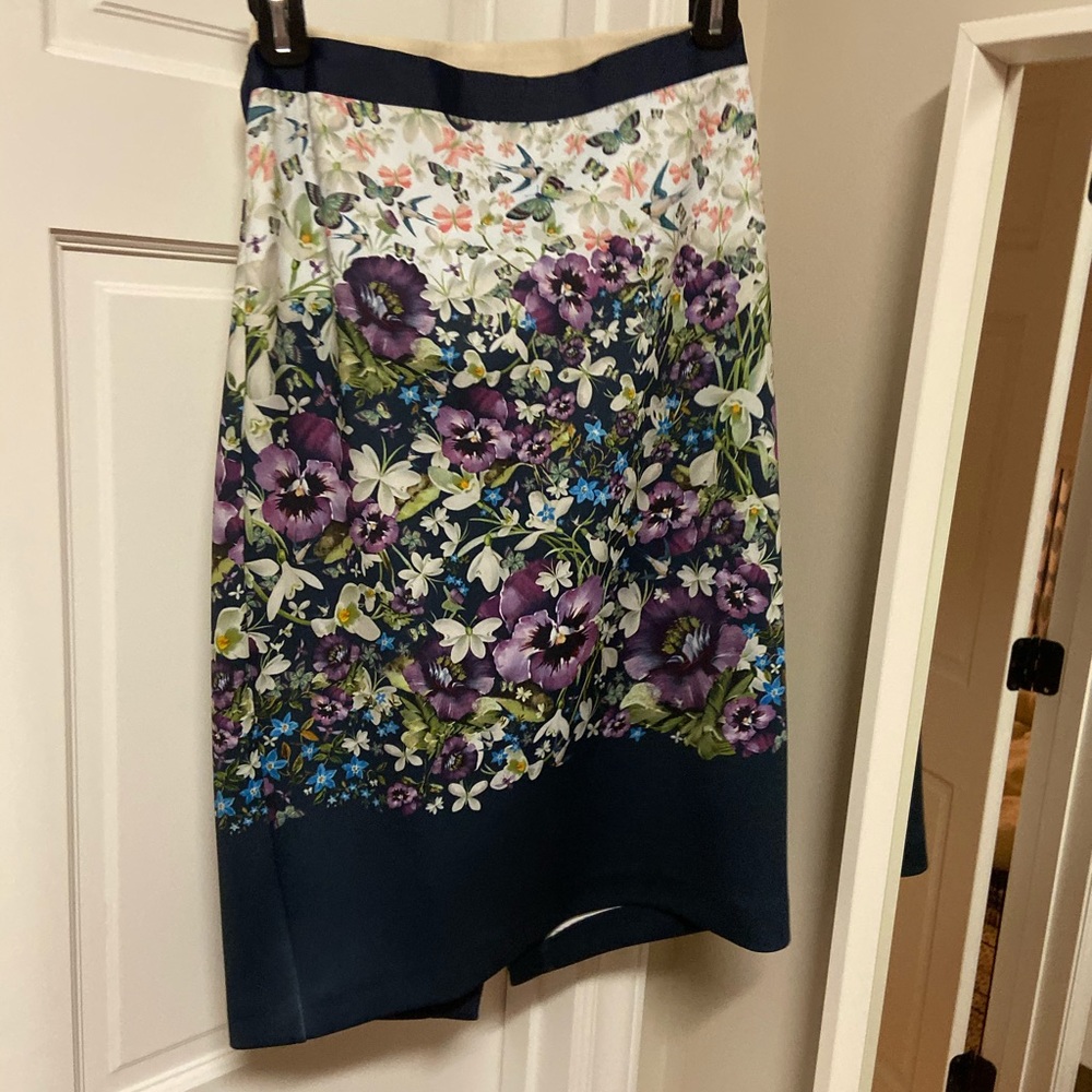 Ted Baker London Carpi Floral Print Pencil Skirt